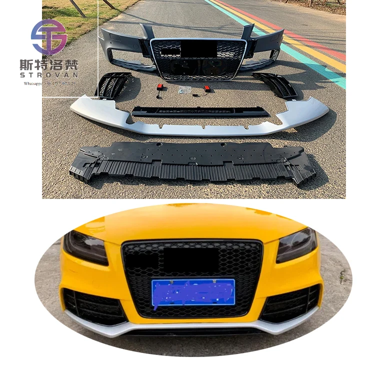 

Hot Sale Front Bumper with Grille for A5 S5 B8 Facelift RS5 Bodykit Car Bumper for A5 S5 B8 2008-2012