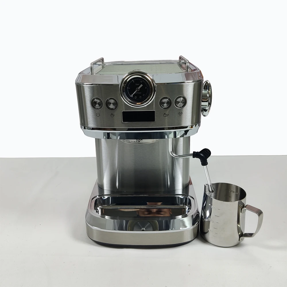 for Factory Price 1.2L Water Pump Boiler Manual 15 20 Bar Pump Coffe Commercial Machines Makers Machine Coffee Espresso