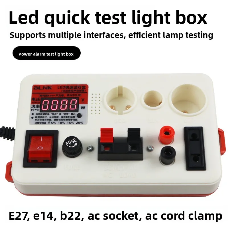 JJS-10P صندوق اختبار LED متعدد الوظائف محرك مصباح الطاقة تستر الجهد الحالي مقياس الطاقة