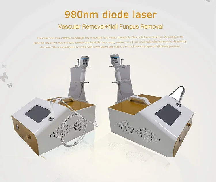 hot selling 980nm Spider Vein Removal Vascular Removal Machine Nail Fungus Laser Treatment for salon