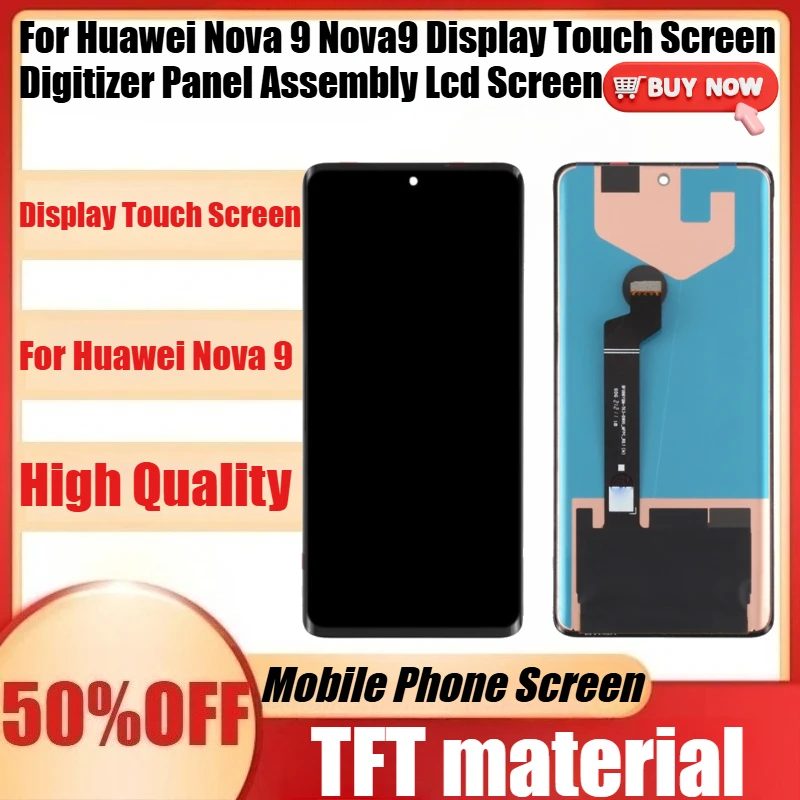 

New TFT Lcd for Huawei Nova 9 Nova9 Display Touch Screen Digitizer Panel Assembly Lcd Screen NO Frame