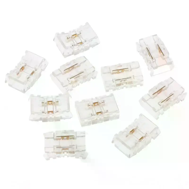 /PFU/10Pcs Hand Pressed Solder Free Easy To Install 2 3 4 Pin LED Light Strip Connector For 5 8 10mm COB Light Strips