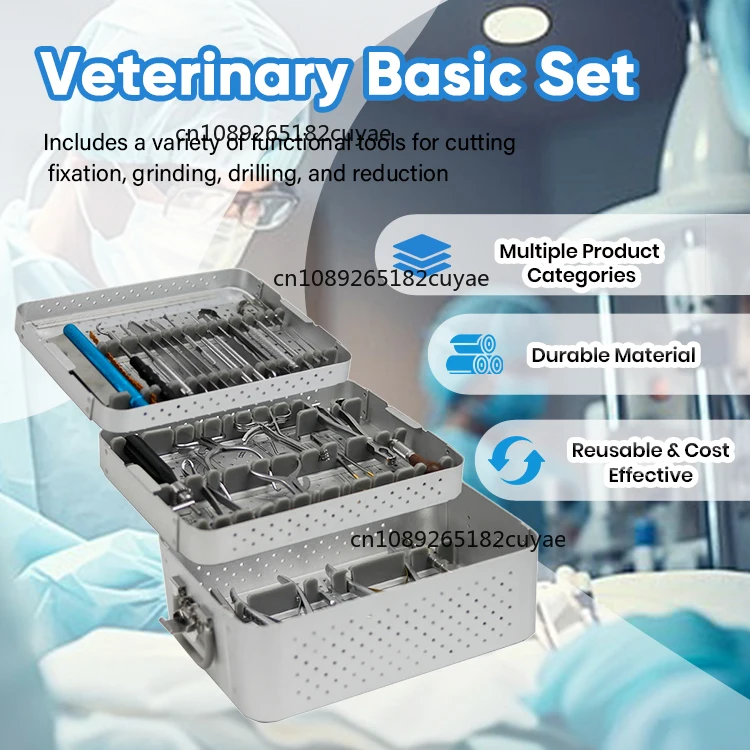 XC MEDICO Best Quality Veterinary Orthopedic Surgical Instrument Veterinary Basic Set medical instrument