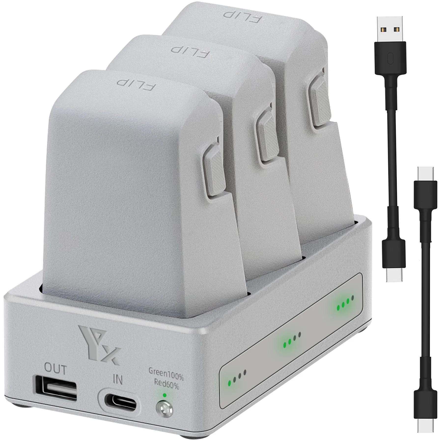 สําหรับ DJI FLIP Charger 3 WAY Charger Storage แบตเตอรี่ Manager แบตเตอรี่ Keeper