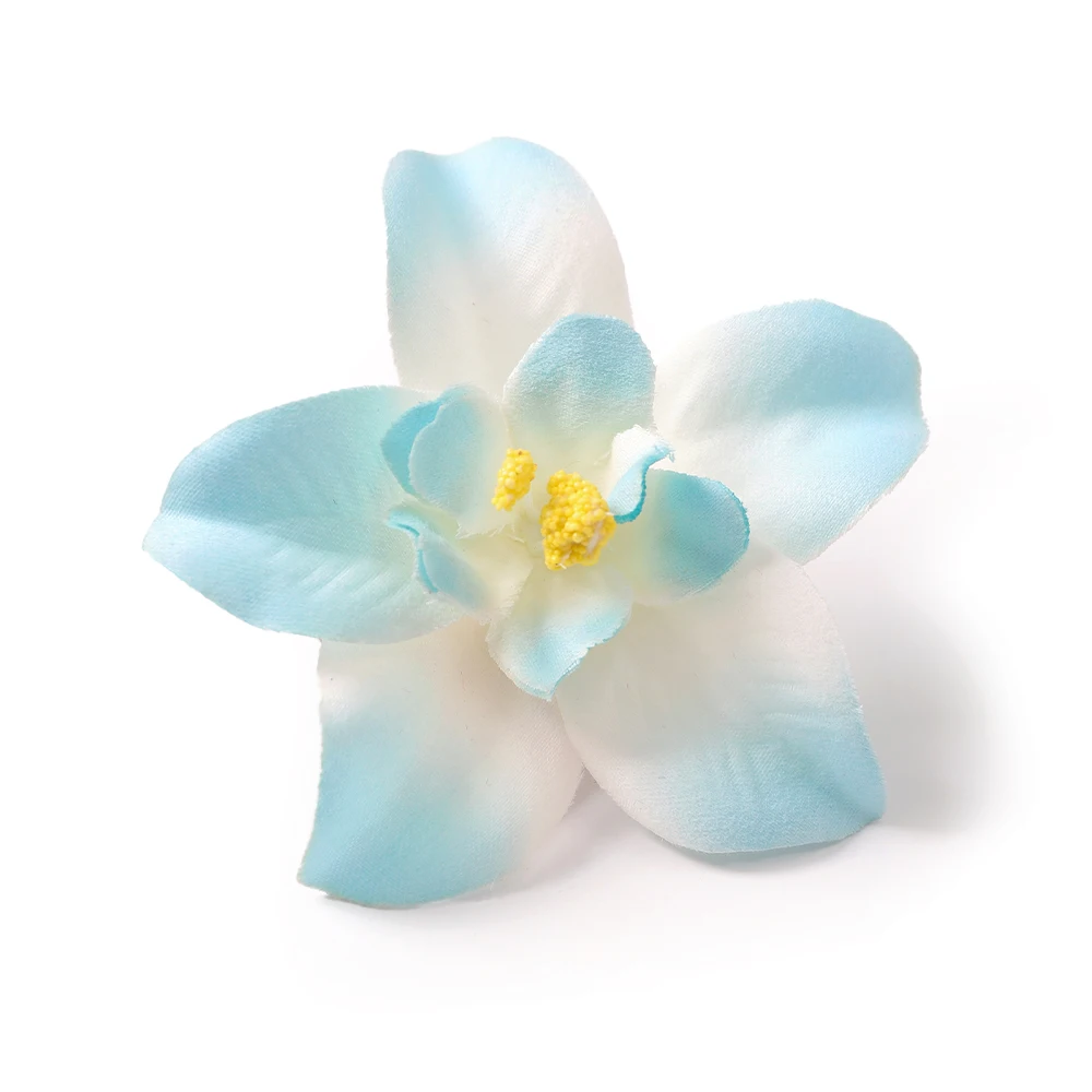 10/20 Stück künstliche Orchideenköpfe, künstliche Blumen, die für Frauen und Mädchen als Haarnadel, DIY, Braut, Hochzeit, Dekoration, Kranz, Zubehör verwendet werden können – Detail 14
