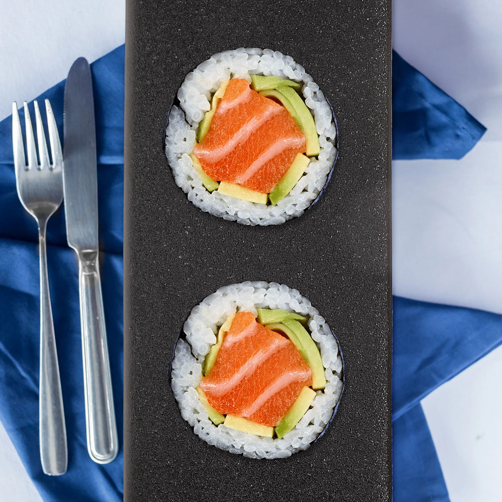 

Ceramic Sushi Plate Rectangular Snack Tray Japanese Style Food Serving Platter Easy Clean for Restaurants Hotels Parties