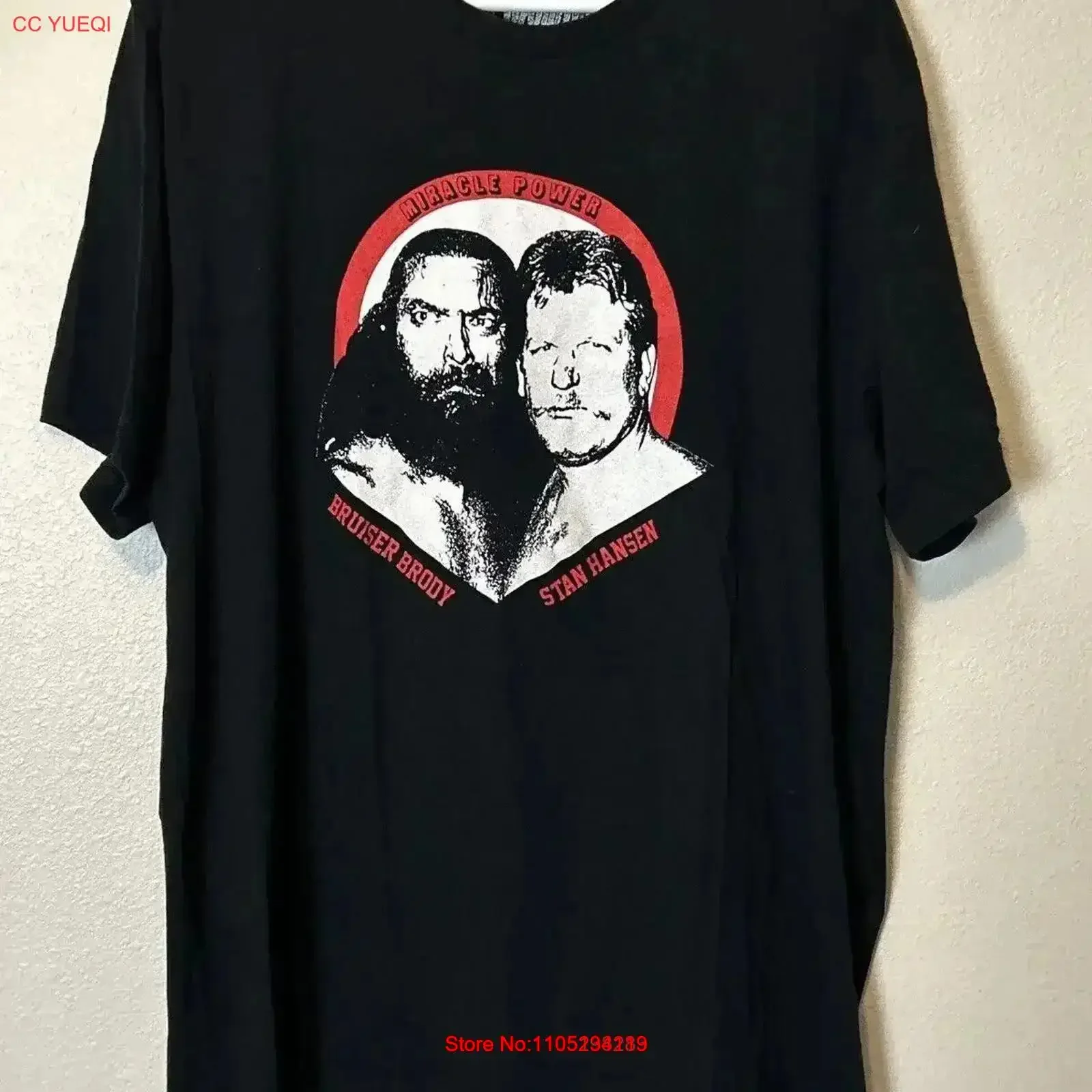 Hardway wrestling milagre power bruiser brody stan hansen t camisa tamanho 2xl vintage lavado respirável topo para uso diário macio