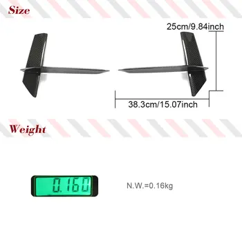 適用於Audi RS6 RS7 兩廂四門 2020-2021 年乾碳纖維汽車前保險桿進氣口裝飾條前擾流板風刀賽車車身套件 8 最佳銷售 奧迪RS6車身套件 - №3