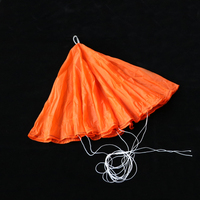 1PCS Water Rocket Model Aircraft Gifts Parachute Orange White Round Shape Dia 70cm 100cm 150cm Fall Protection Parachutes Coat