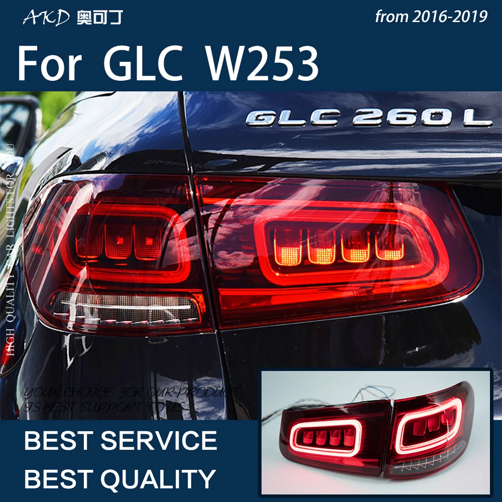 

Car Lights For GLC 2016-2019 W253 GLC300 GLC350 LED Auto Taillights Assembly Upgrade AMG Design 2022 Newest Style Accessories