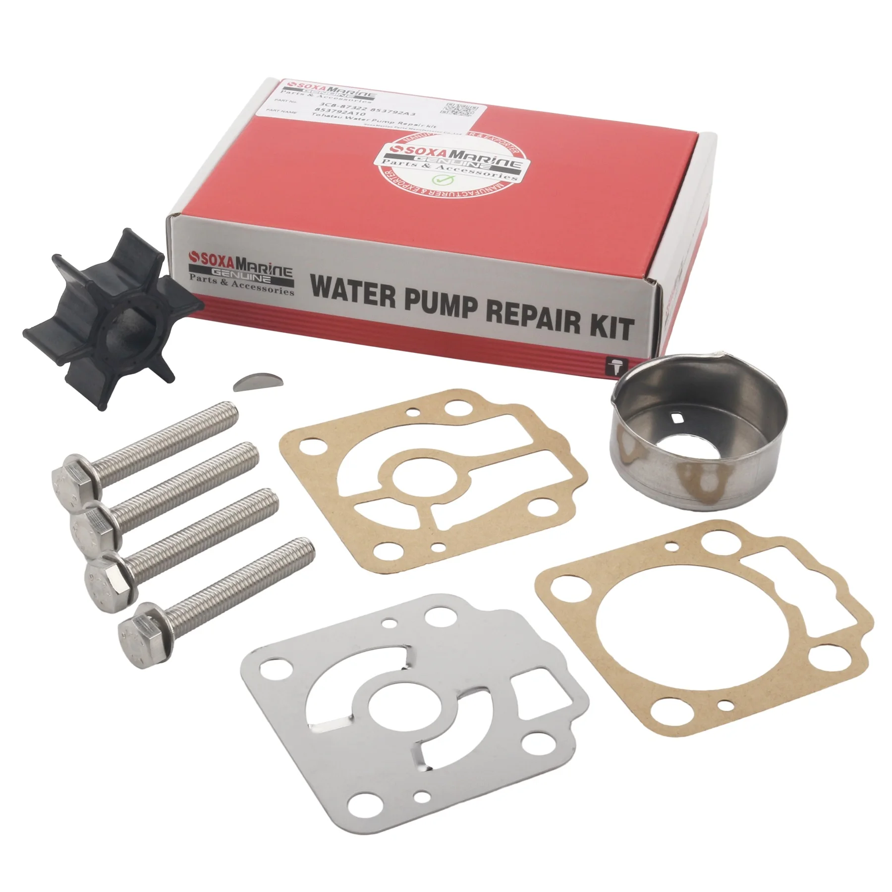 

Marine Water Pump Service Kit 3C8-87322-0 Compatible with Nissan Tohatsu 40 50 HP 2-Stroke Outboard Motors Models 3C8-87322-1