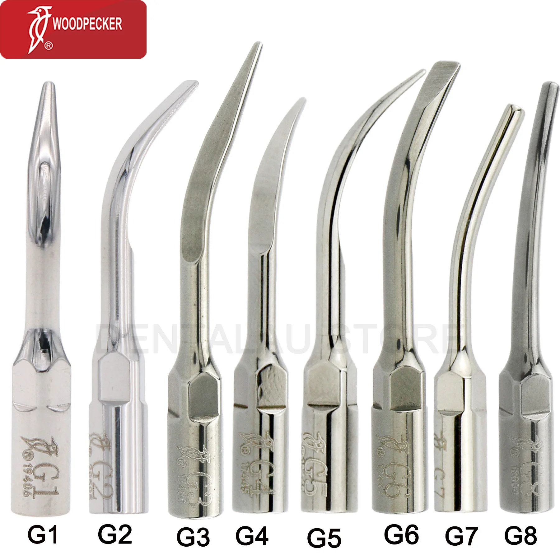 

G1/G2/G3/G4/G5/G6/G7/G8 Woodpecker Dental Ultrasonic Scaler Tips fit KAVO Scalers/ Periodontics trentment Ultrasonic Piezo Scale