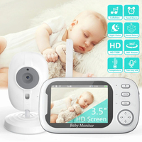 New 3.5 inch Wireless Video Baby Monitor Night Vision Temperature Monitoring 2 Way Audio Talk Baby Nanny Security Camera
