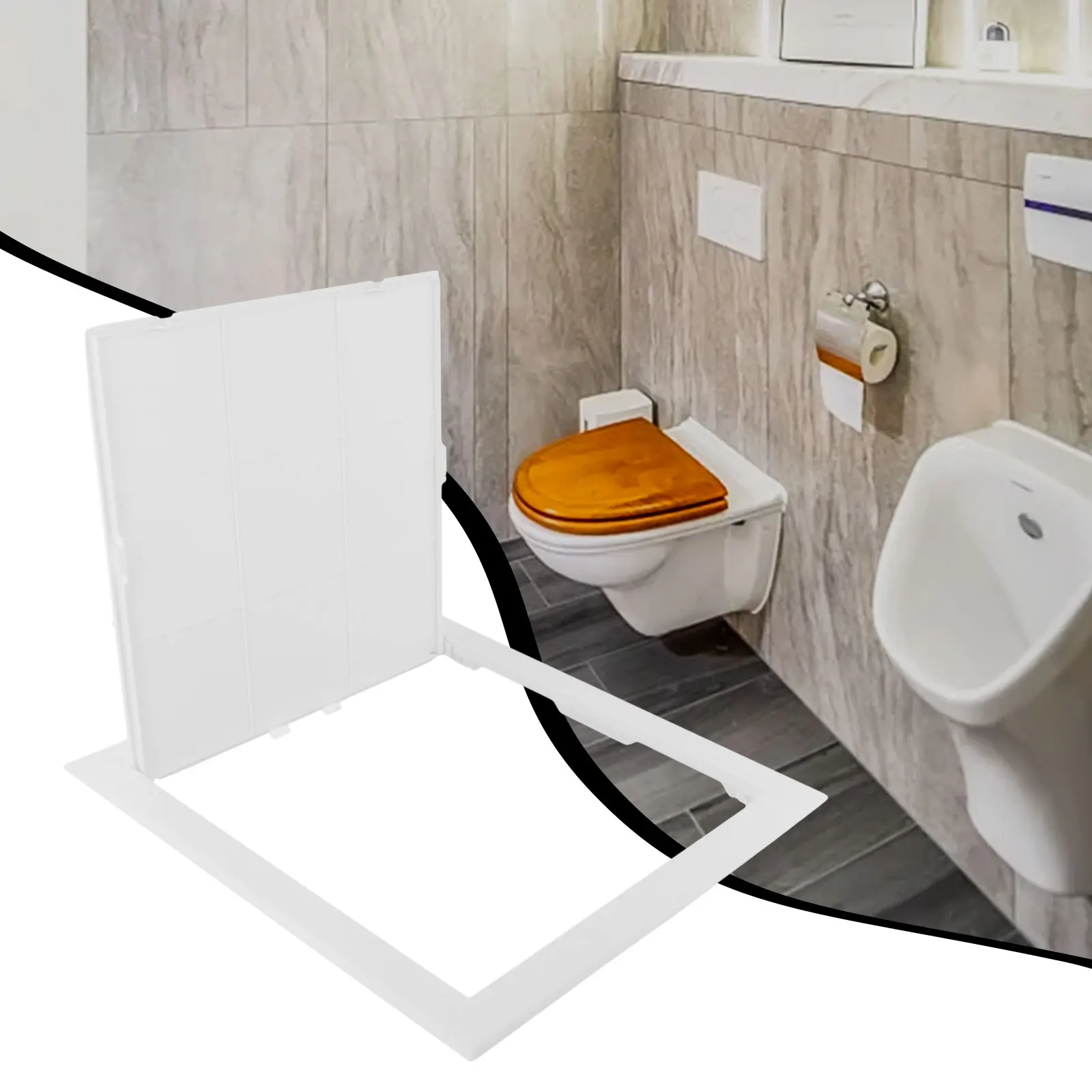 Parts Hinged Access Hatch White Plastic Replacement Inspection Port ABS Access Panel Inspection Hatch Practical