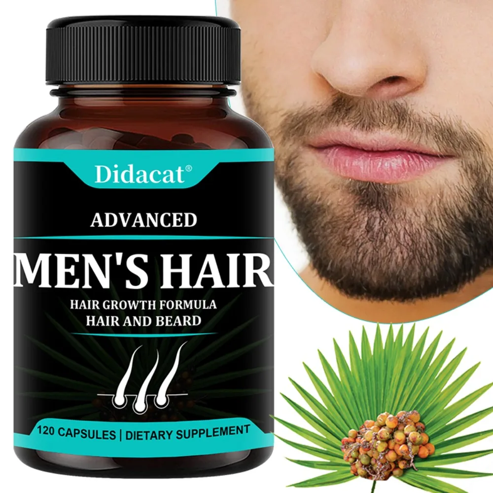 Men's Hair Growth Formula - Maximum Strength, Optimal Absorption, Supplement, Daily Nutrition, Herbal Support, Advanced Formula