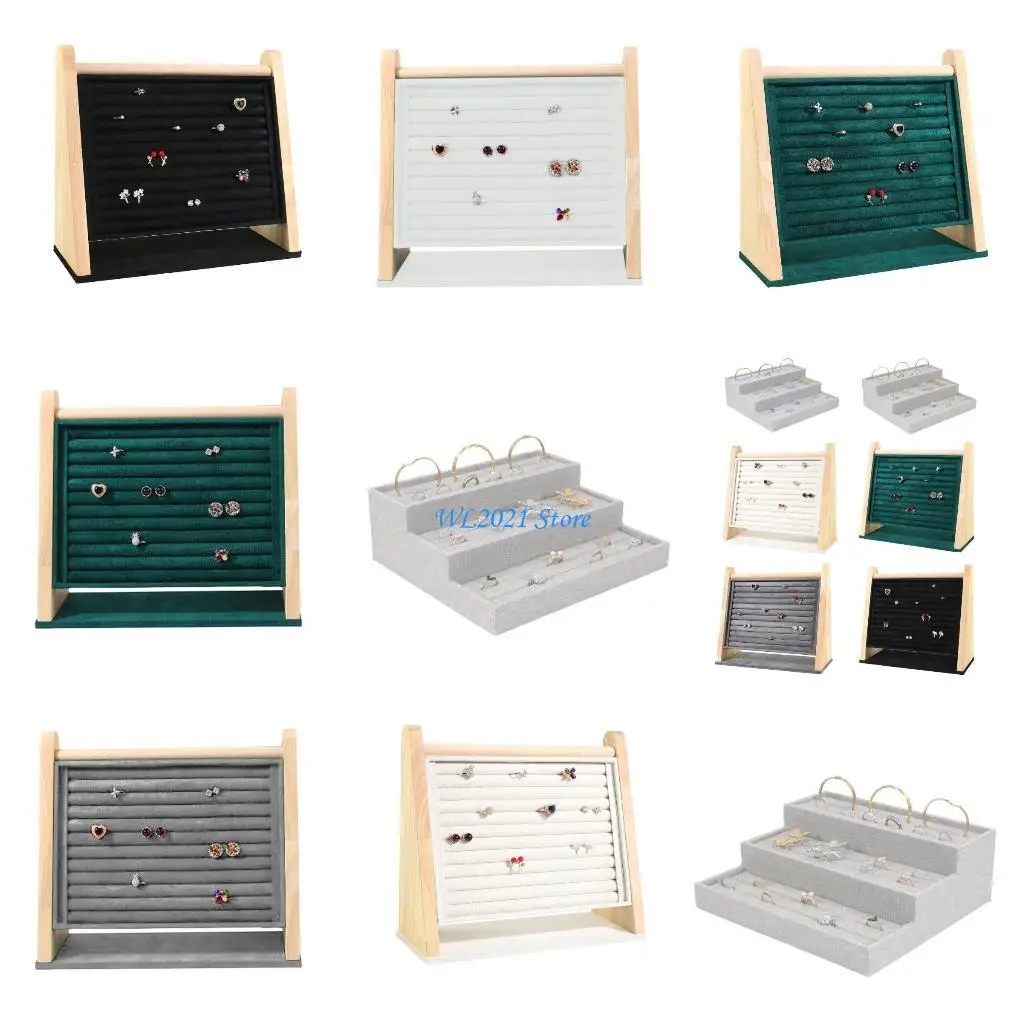 

G5GC Jewelry Display Rack Earrings Rings Bracelets Holder for Home and Retail Use