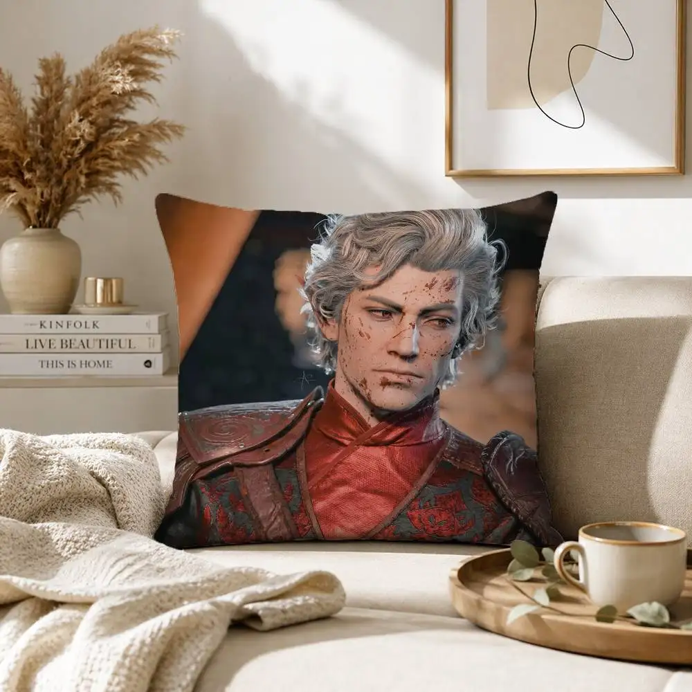 CRPG A-Astarion B-Baldurs G-Gate 3 Pillow Case for Sofa Living Room Home office Decor Protective Cover