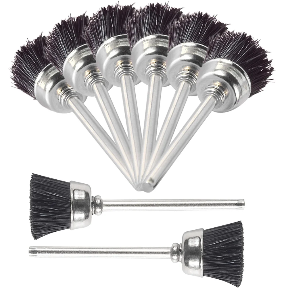 8 pièces forets à ongles brosse de nettoyage poils souples forts bricolage beauté accessoires de Nail Art foret brosse accessoires de manucure