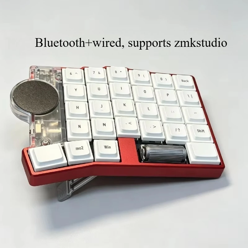 MIX 60 Layout Split Keyboard Customized Low Profile Cirque touchpad 3D printing Aluminum Bottom Shell ZMK VIAL Office Keyboard