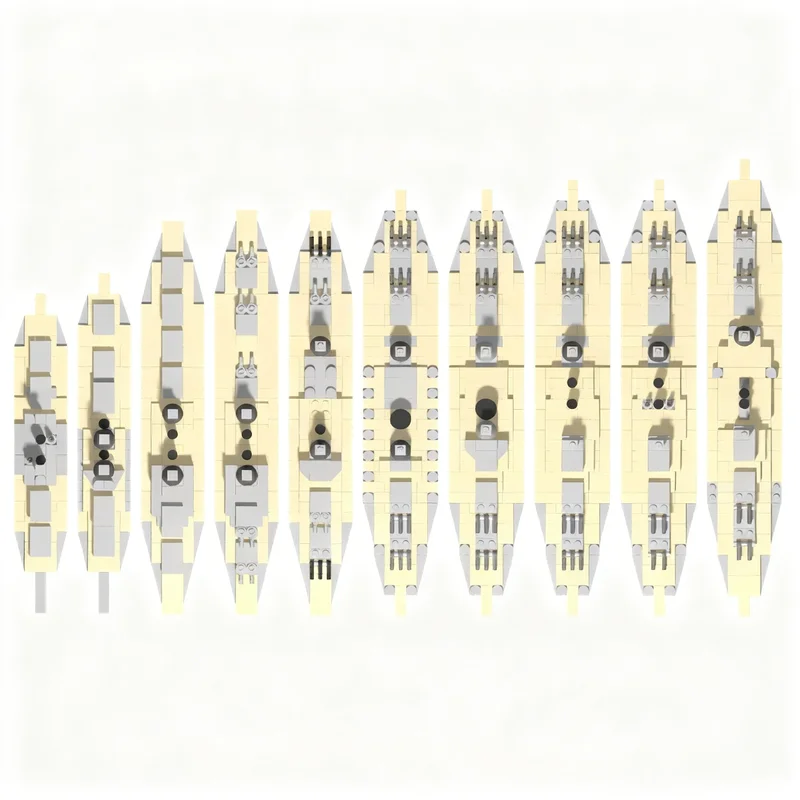 

1936pcs MOC 1 560 Scale US Dreadnoughts Boat Model Building Blocks Construction Toy Christmas Gifts DIY Creative Idea Education