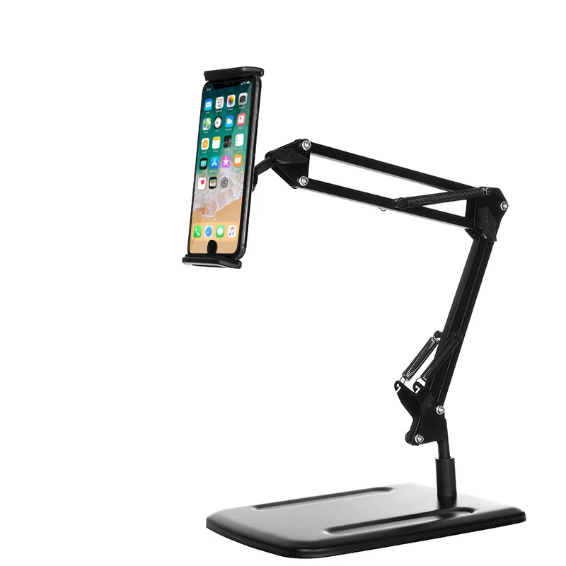 Cell Phone Stand, Flexible Arm Universal Tablet Holder, Angle Height Adjustable Phone Stand for Desk, Lazy Bracket Holder