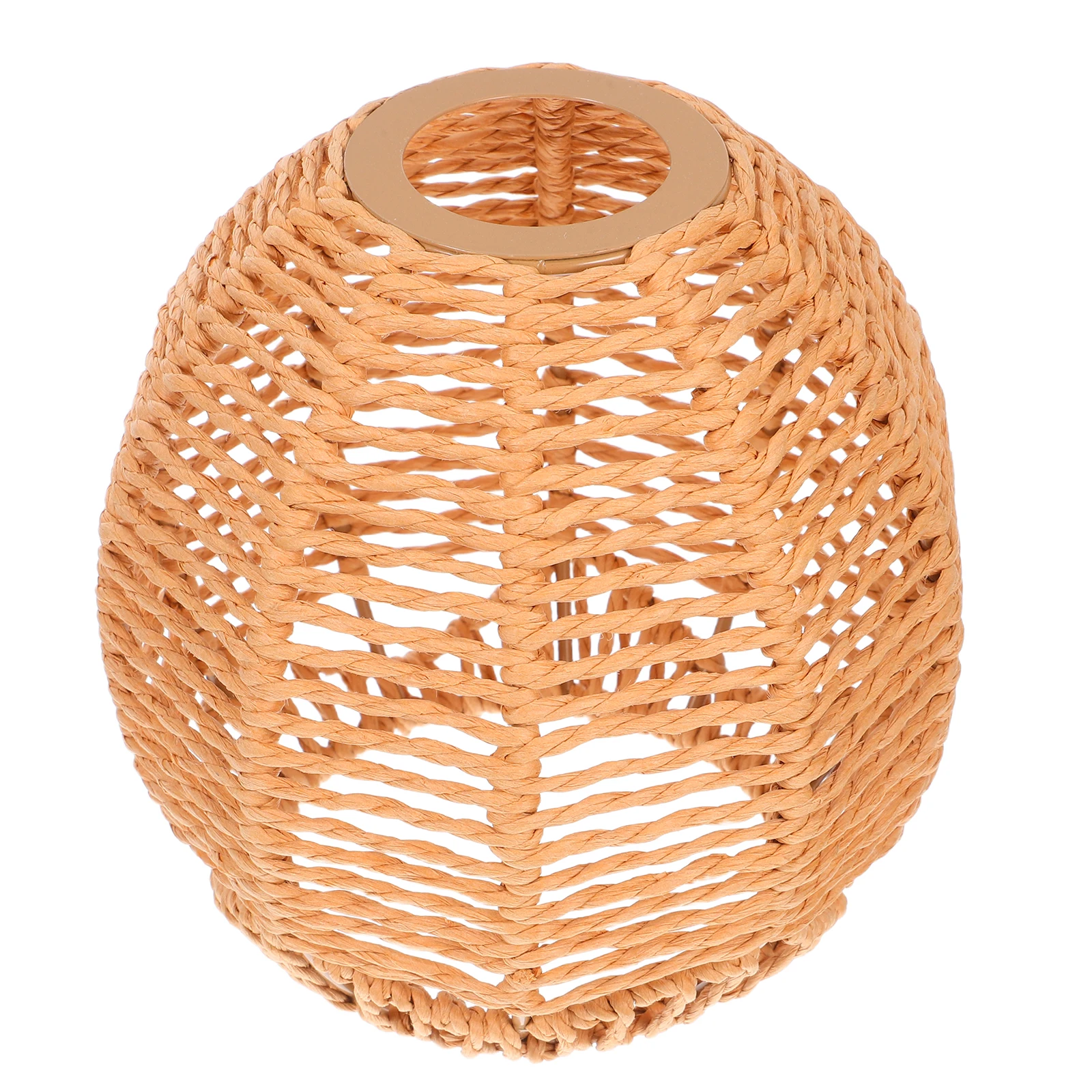 

Nordic Style Lamp Shade Paper Rope Woven Rattan Chandelier Cover Ceiling Fixture Boho Wicker Pendant Replacement