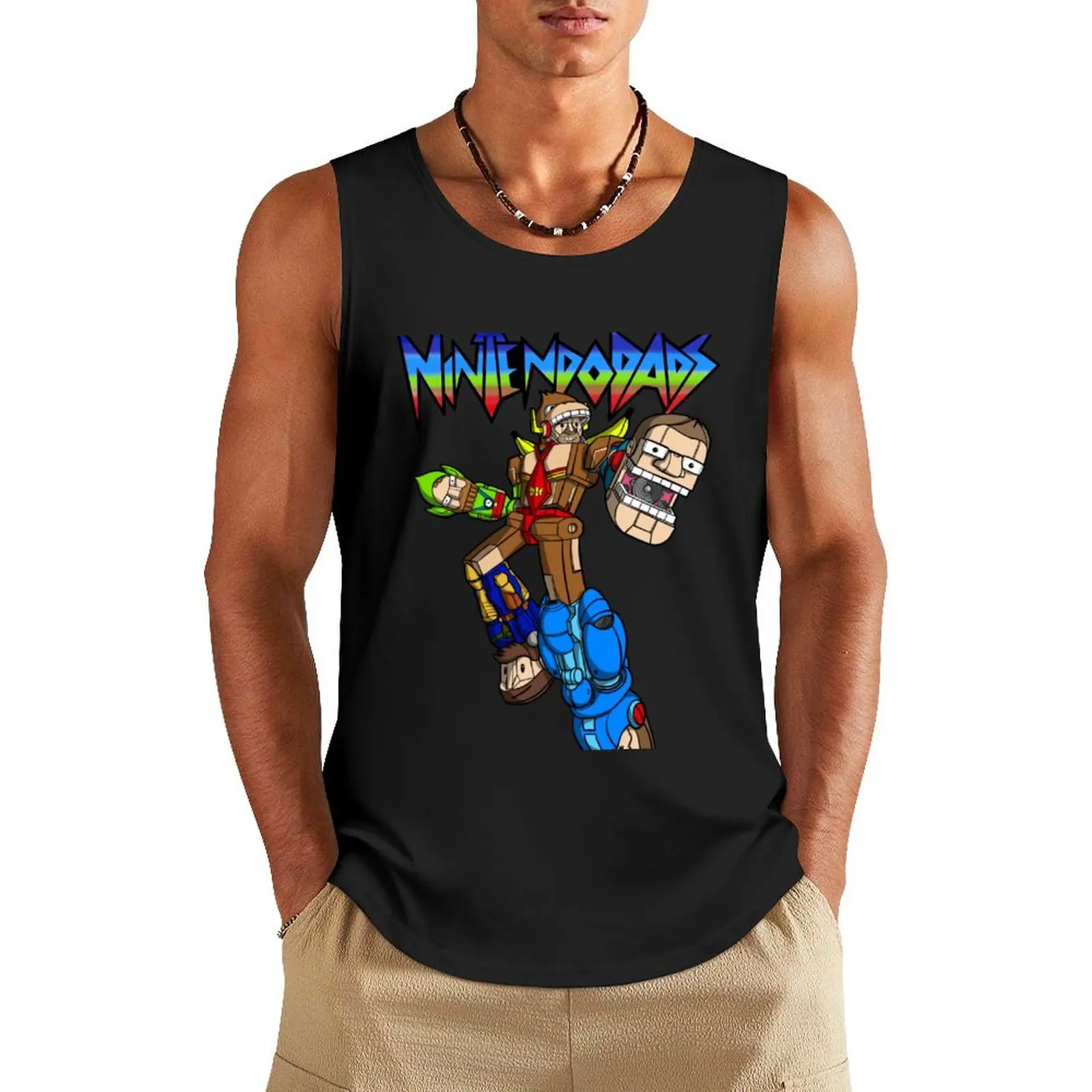 

Vol-tendoDads Tank Top summer clothes man 2024 fitness clothing for men Men's sports t-shirt