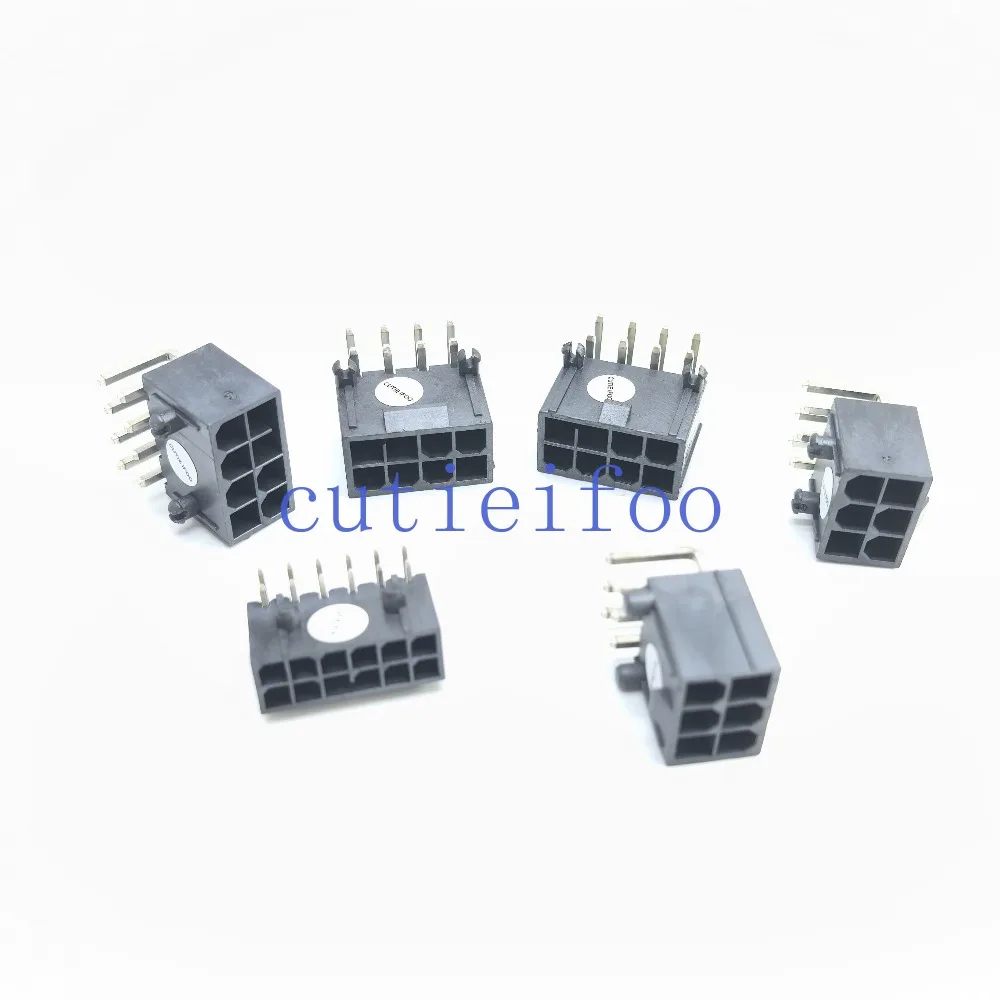 Computer GPU ATX PCI-E 12Pin 8Pin 6P PCI Express Power Female Right Angle Connector Jack Repair Replace Parts for Graphics Card