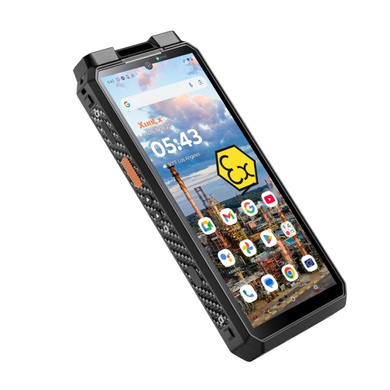 XunLx EX M8 Industrial ATEX Phone Certificate Intrinsically Safe Rugged 5G Smartphone Shockproof Android Explosion Proof Camera