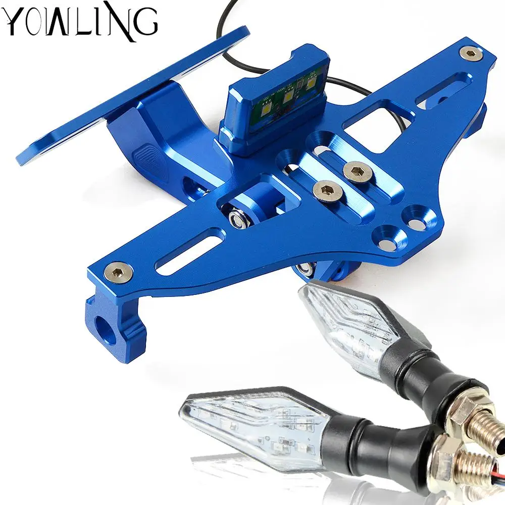Motorcycle Rear License Plate Mount Holder Bracket LED Light For Ducati MONSTER 695 696 795 796 797 821 1200 1200S 1100/S EVO