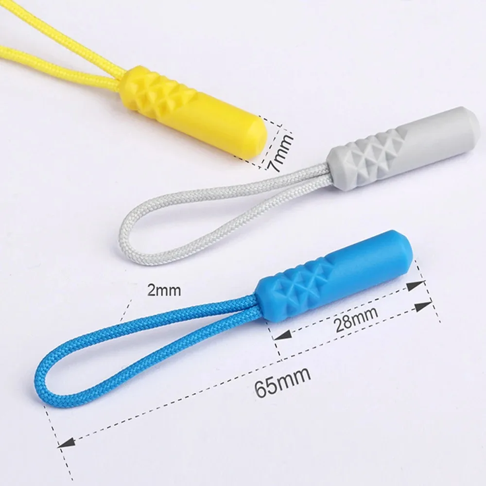 10 Color Zippers Pull Puller End Fit Rope Tag Replacement Clip Broken Buckle Fixer Suitcase Tent Backpack Zipper Cord