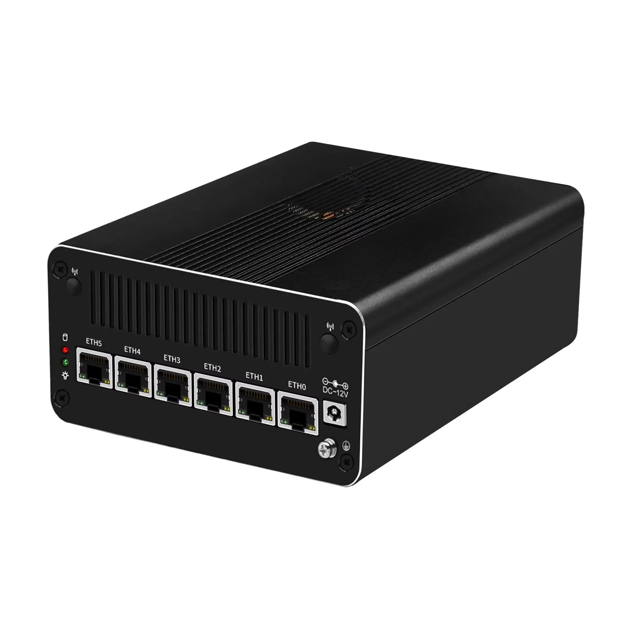 

MNBOXCONET Mini PC Core i5-1240p Firewall (up to 4.0GHz), DDR5 Barebone Micro Appliance Hardware Computer 6 x 2.5GbE I226-V LAN