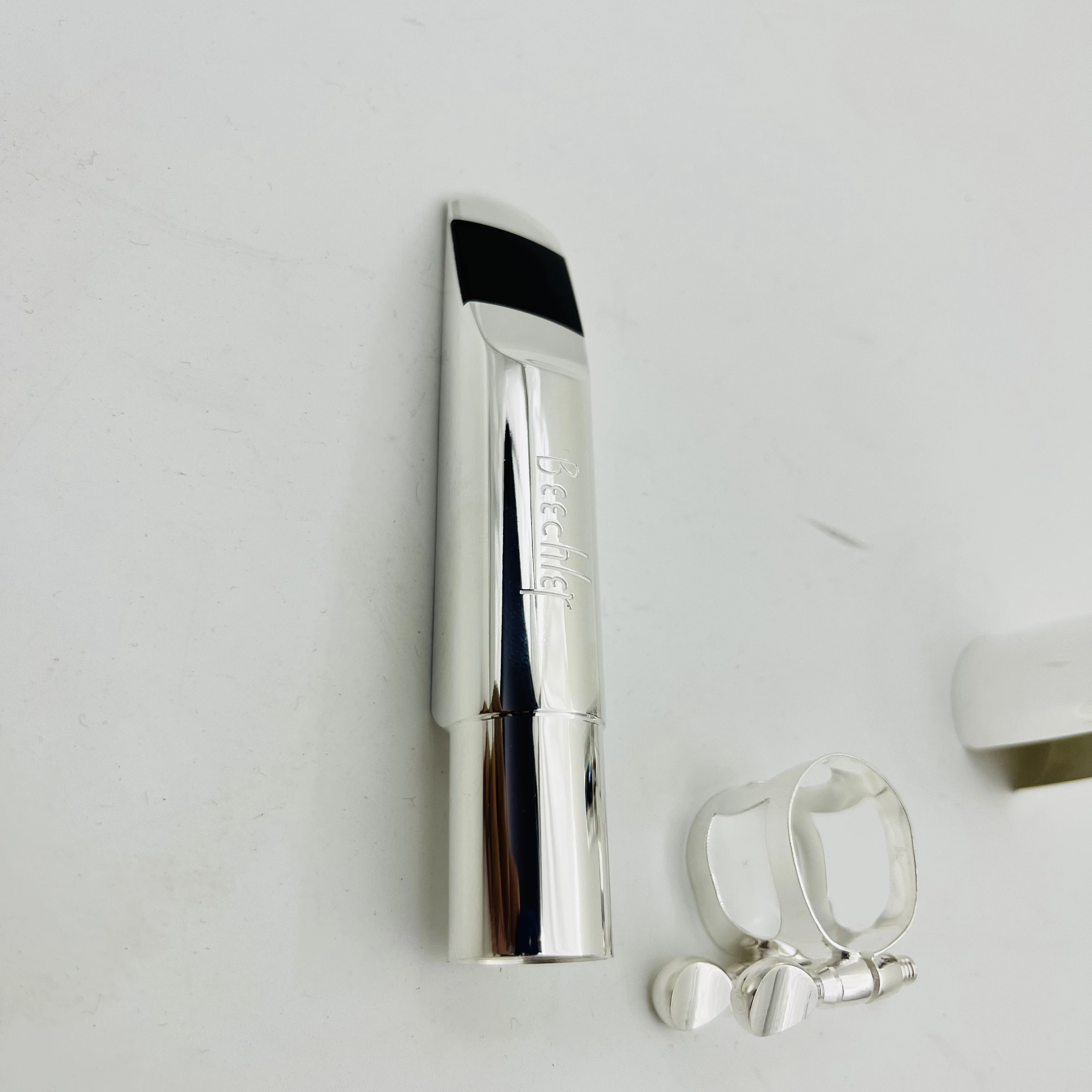 New Arrival Beechler Saxophone Metal Mouthpiece Alto Soprano Tenor Size 5 6 7 8 9 Sliver Plated Sax Accessories