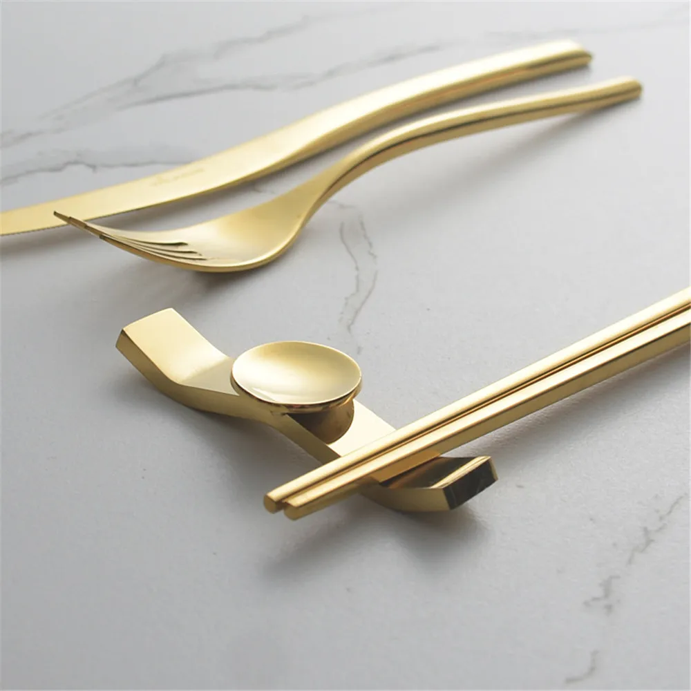 Chinese Chopstick Rest Spoon, Multipurpose Chopstick Rest, Hotel Tableware, Dinning Room, Food 304 Stainless Steel