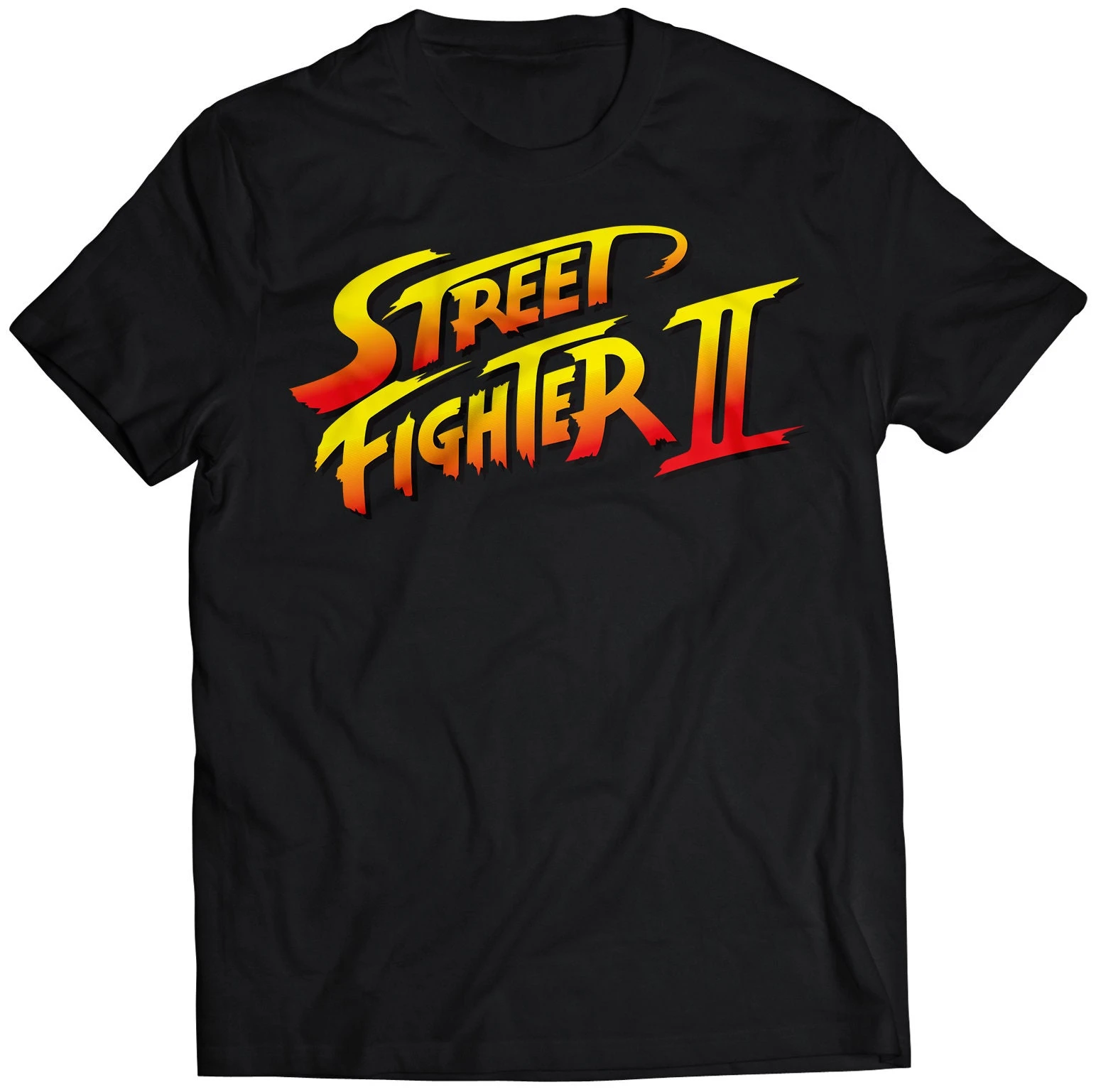 Street Fighter II Logo T-Shirt Men Retro 90s Arcade Game Graphic Men's Women's T-shirt  Casual Pure Cotton Breathable Streetwear