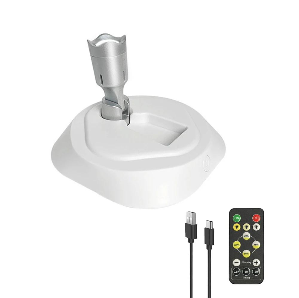 DC5V Portable 3 Colors in 1 Led Spotlight USB Rechargeable Indoor Home Lighting for Painting Picture Display Portrait Wall Decor