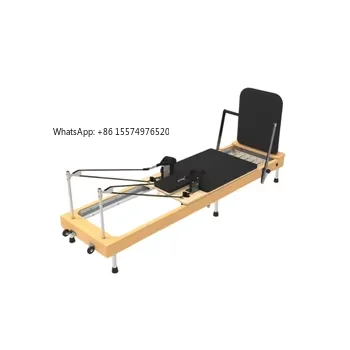 2026 Hot Selling Durable Foldable Pilates Reformer Adjustable for Home Studio Health Exercise Maple/Beech/Oak Wood