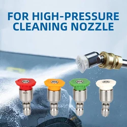 360° Rotatable Pressure Washer Nozzle Spray Tips 1/4