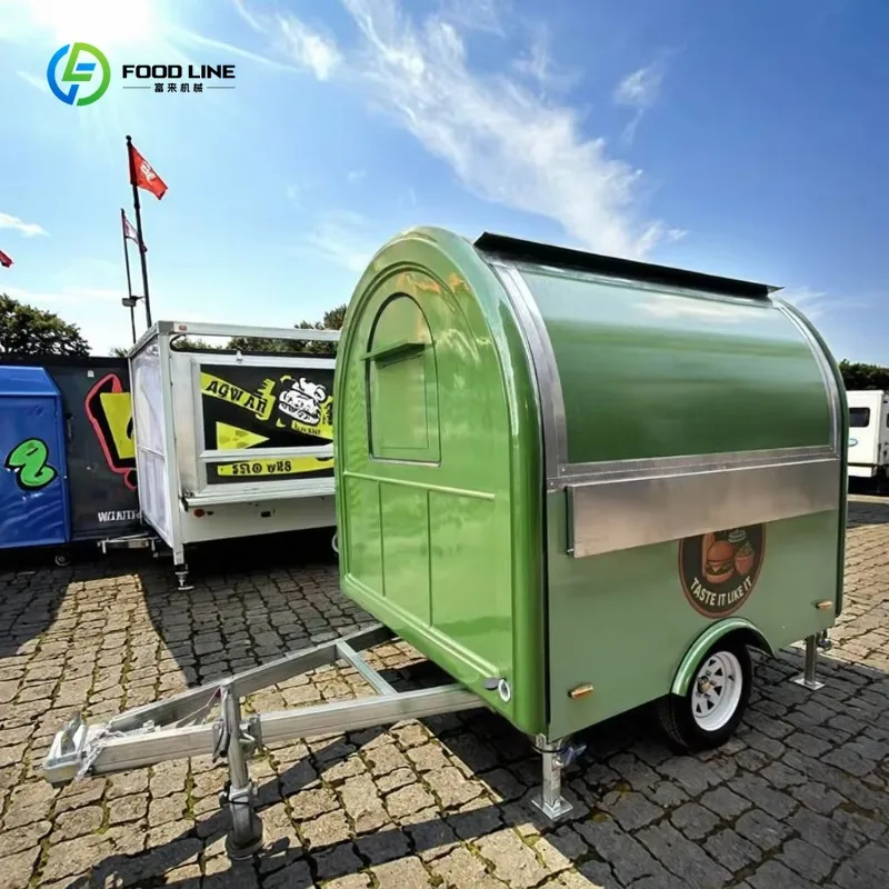Single Axle Mobile Food Van Hotdog Coffee Snack Trailer for Commercial Catering Custom