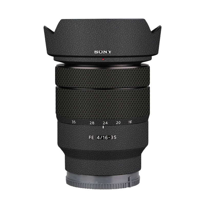 Lensa kamera Decal kulit untuk Sony FE 16-35mm F4 ZA OSS stiker vinil bungkus anti-gores Film pelindung mantel FE 16-35 F/4 SEL1635Z