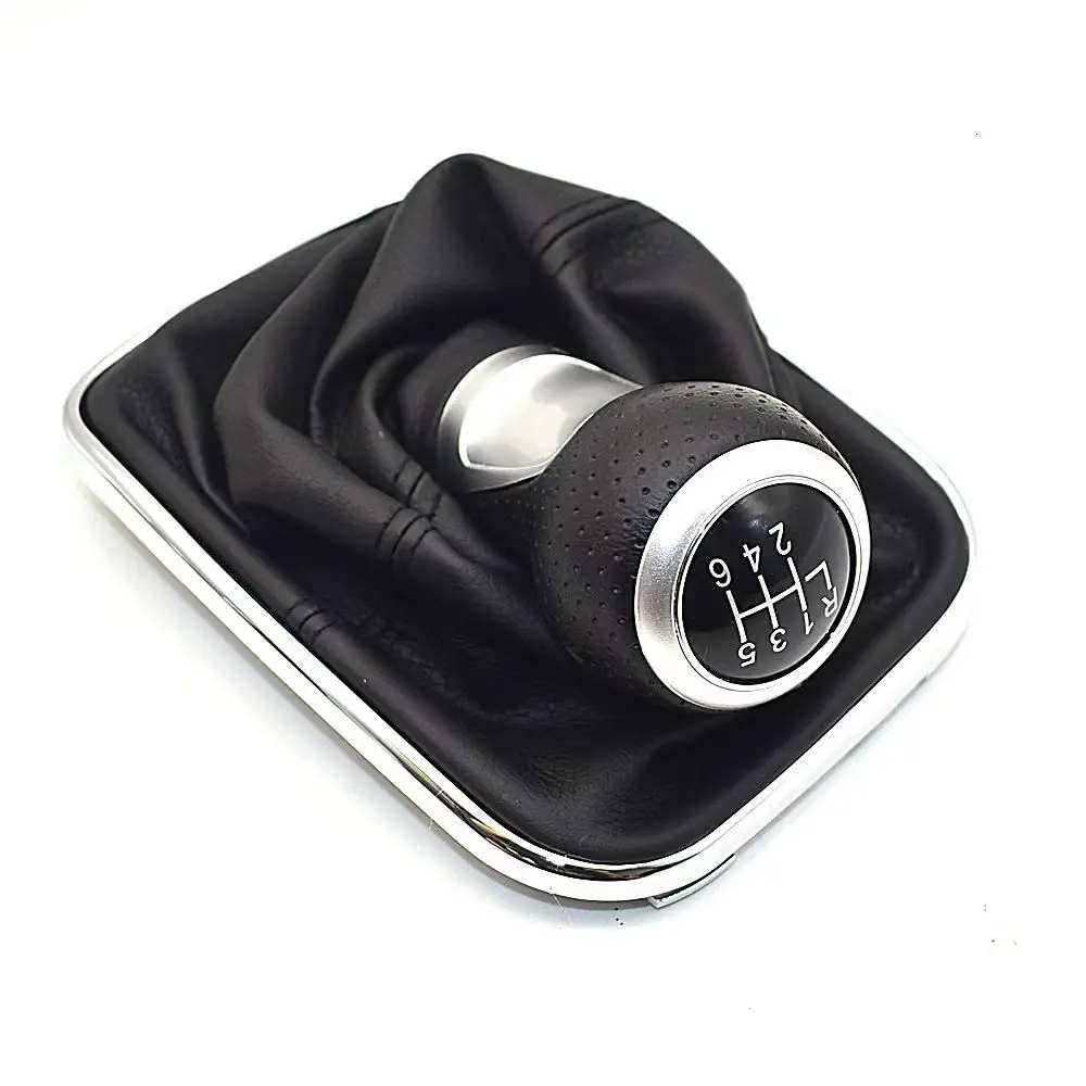 New Car 5/6 Speed 12mm Gear Shift Knob Lever Shifter Gaiter Boot for Volkswagen VW Golf Bora Jetta GTi MK4 Interior Accessories