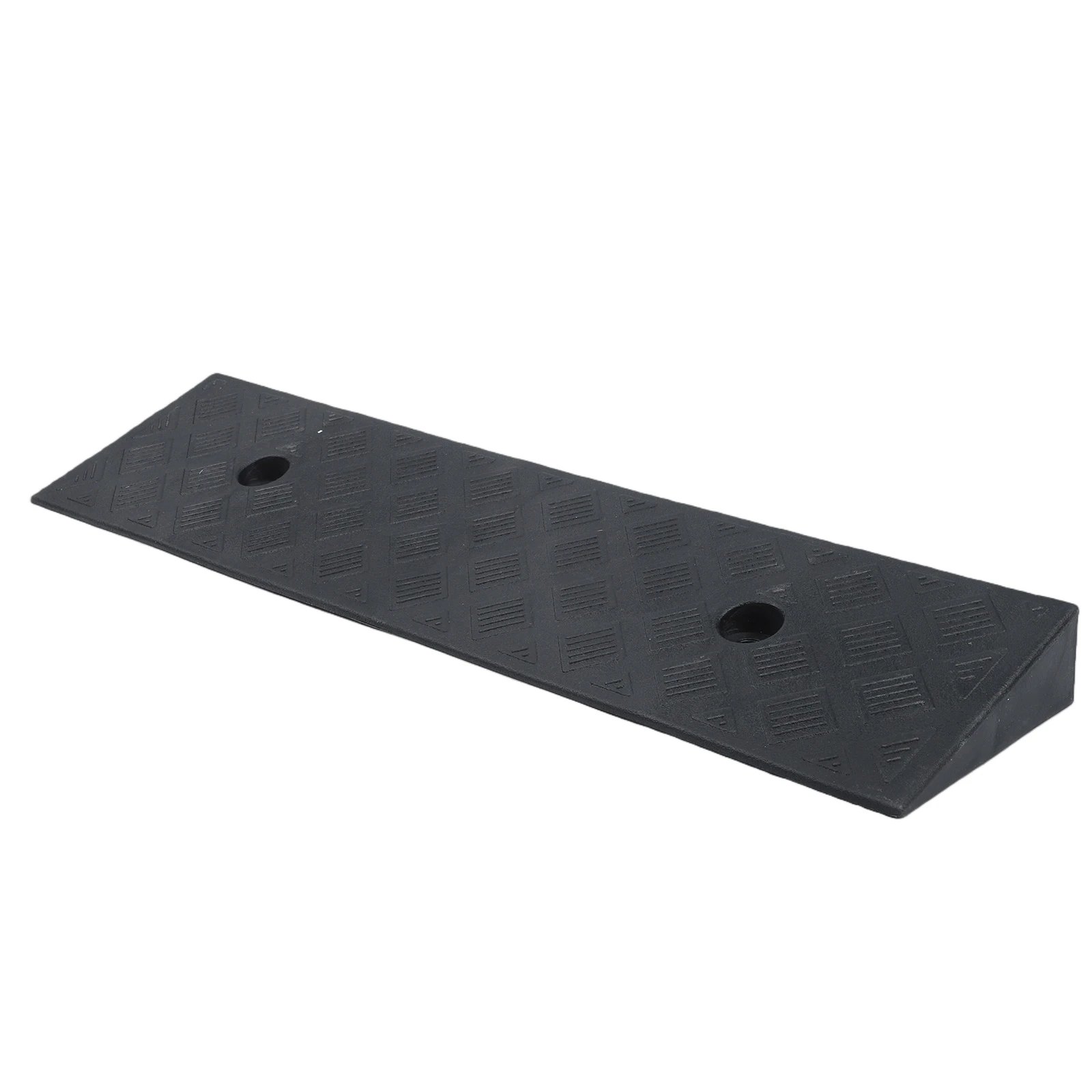 Plastic Rubber Kerb Ramp- 500x130x40mm Non Slip Threshold For Cars Bikes Wheelchairs Scooter- Uphill Driveway Curb Riser