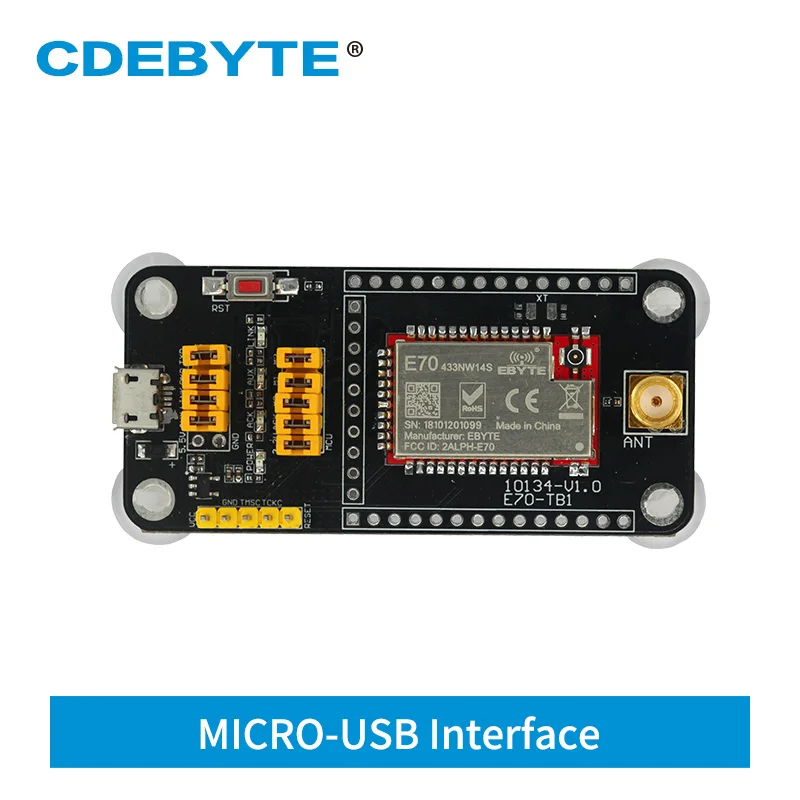 

CH340G USB Test Board For UART 433MHz 14dBm 2.5km E70-433TBL-NW01 Star Network Transceiver Module