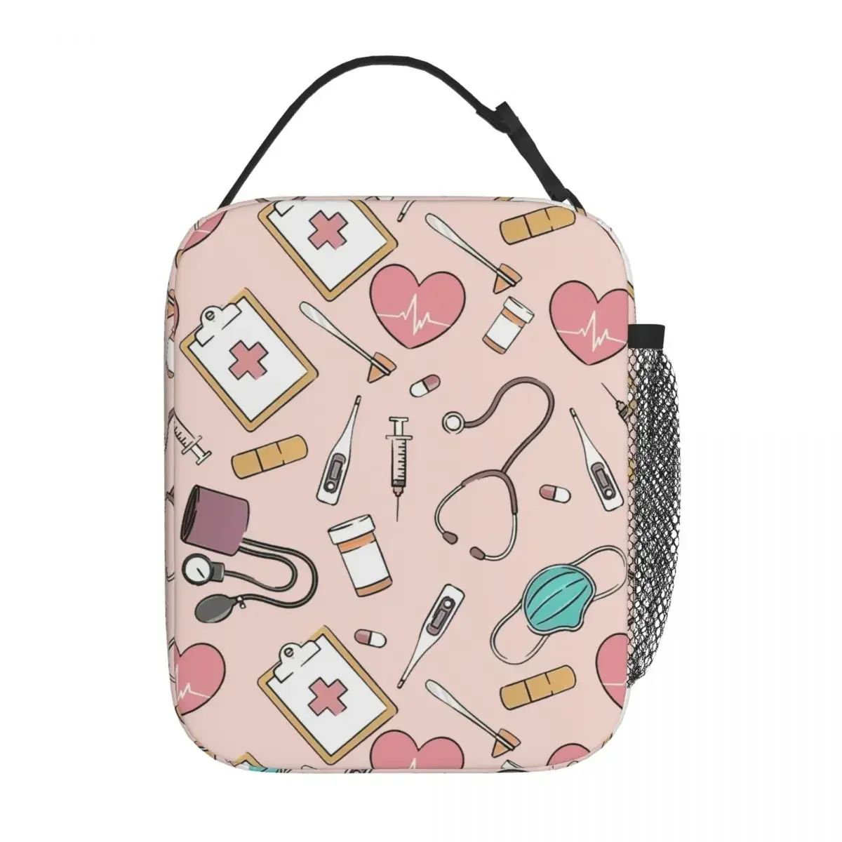 

Изолированная сумка для обеда Nurse Merch Enfermera En Apuros Food Box Y2K Cooler