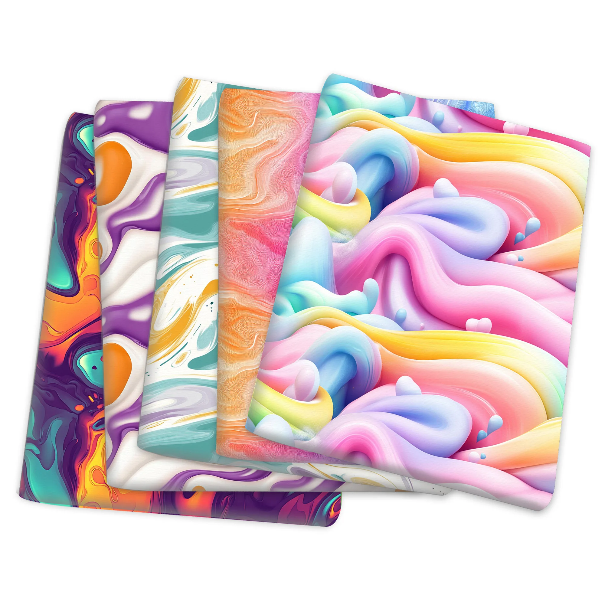 

50*145cm Tie Dye Gradient Color Polyester Cotton Fabric for Tissue Sewing Quilting Fabrics Needlework Material DIY Handmade