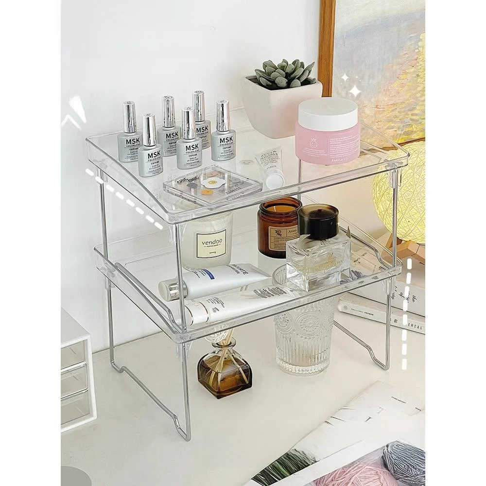 

Acrylic Storage Box Room Card Office Simple Dormitory Home Use Rack Transparent Organizer Holder Stand Jewelry Accessory