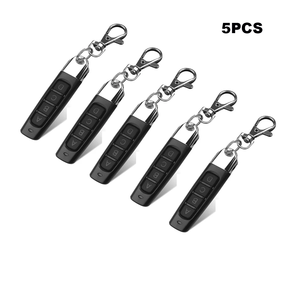 1/5PCS 433MHZ Clone Learning Rolling Code Car Key Remote Control Garage Gate Door Opener Remote Control 433.92mhz Duplicator