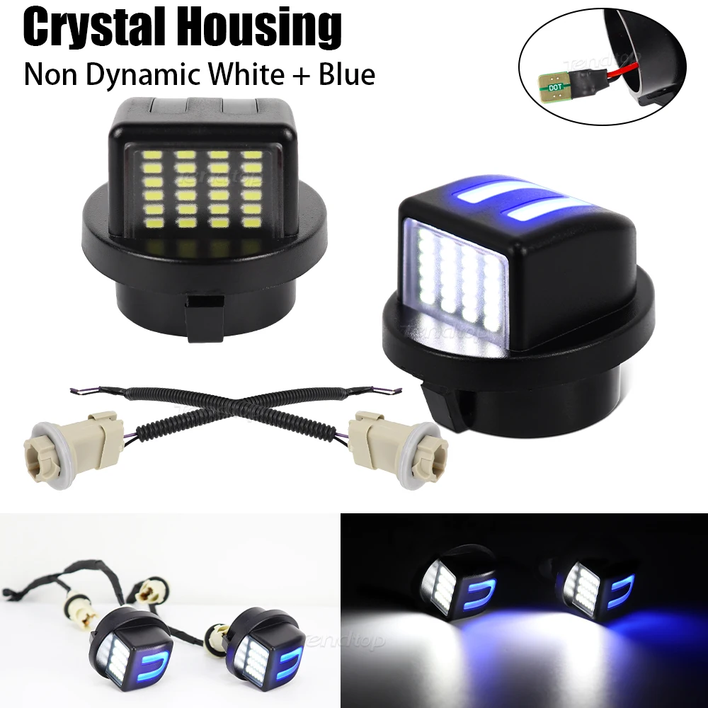 2 Pcs LED License Plate Lights For Ford F150 F250 F350 Expedition Explorer 1997-2002 Ranger 1983-2011 Lincoln Number Plate Light