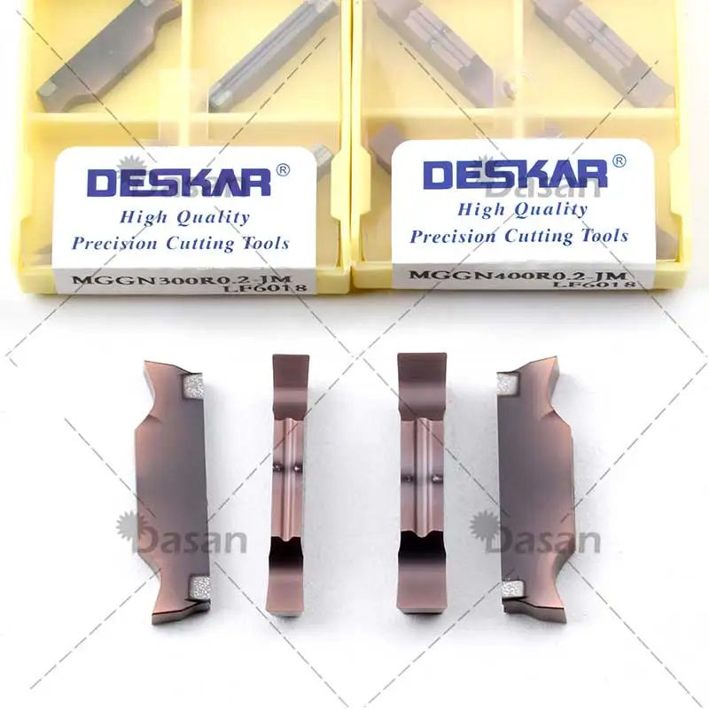10pcs DESKAR MGGN400 LF6018 MGGN200 MGGN300 MGMN250 MGGN150 Carbide Inserts cnc Grooving Blade Lathe Machine