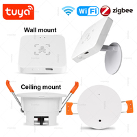 Tuya Zigbee/WiFi Human Presence Sensor MmWave Radar Detector With Luminance Sensor For Smart Home Smart Life Home Automation,24G